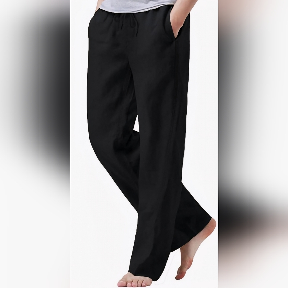 Men's Classic Black Chinos